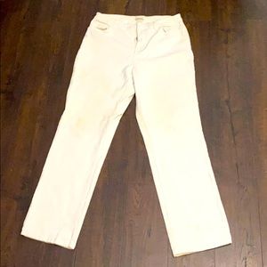 St. John’s Bay Ivory Corduroy Pants